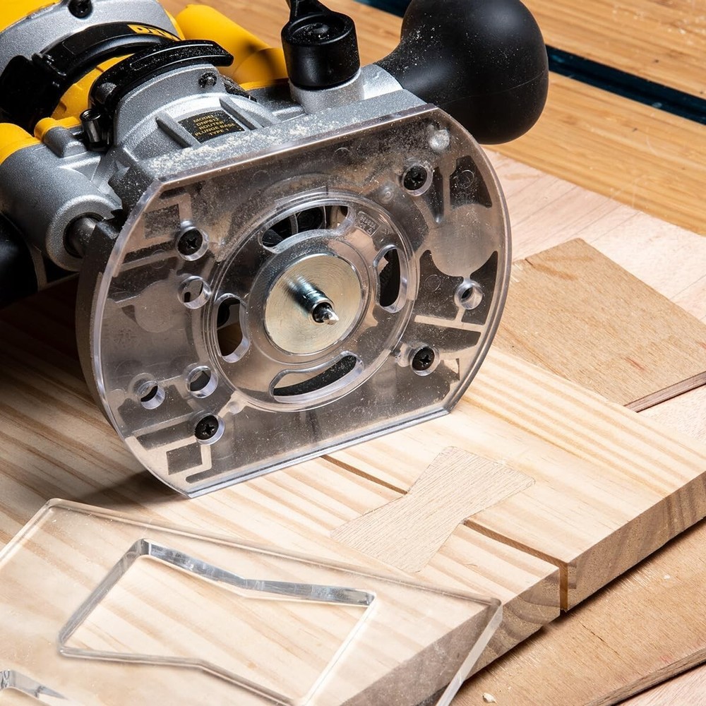 Durable Router Template Guides with Carrying Case - 8 Sizes for Custom Projects