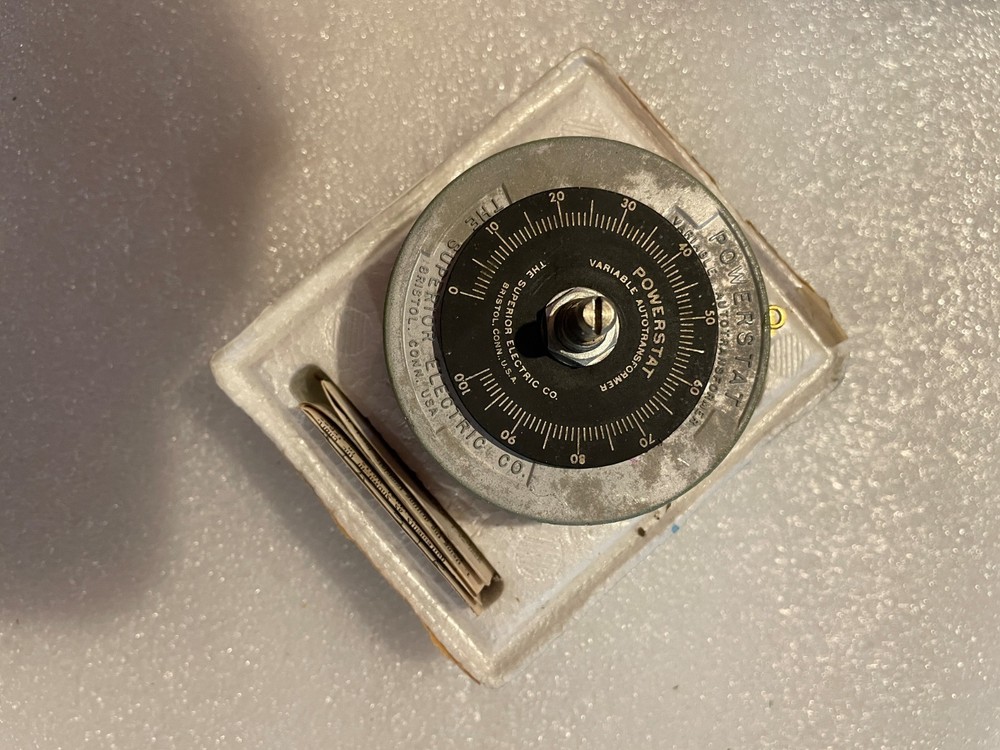 SUPERIOR ELECTRIC VARIABLE TRANSFORMER 10B – USED AND UNTESTED