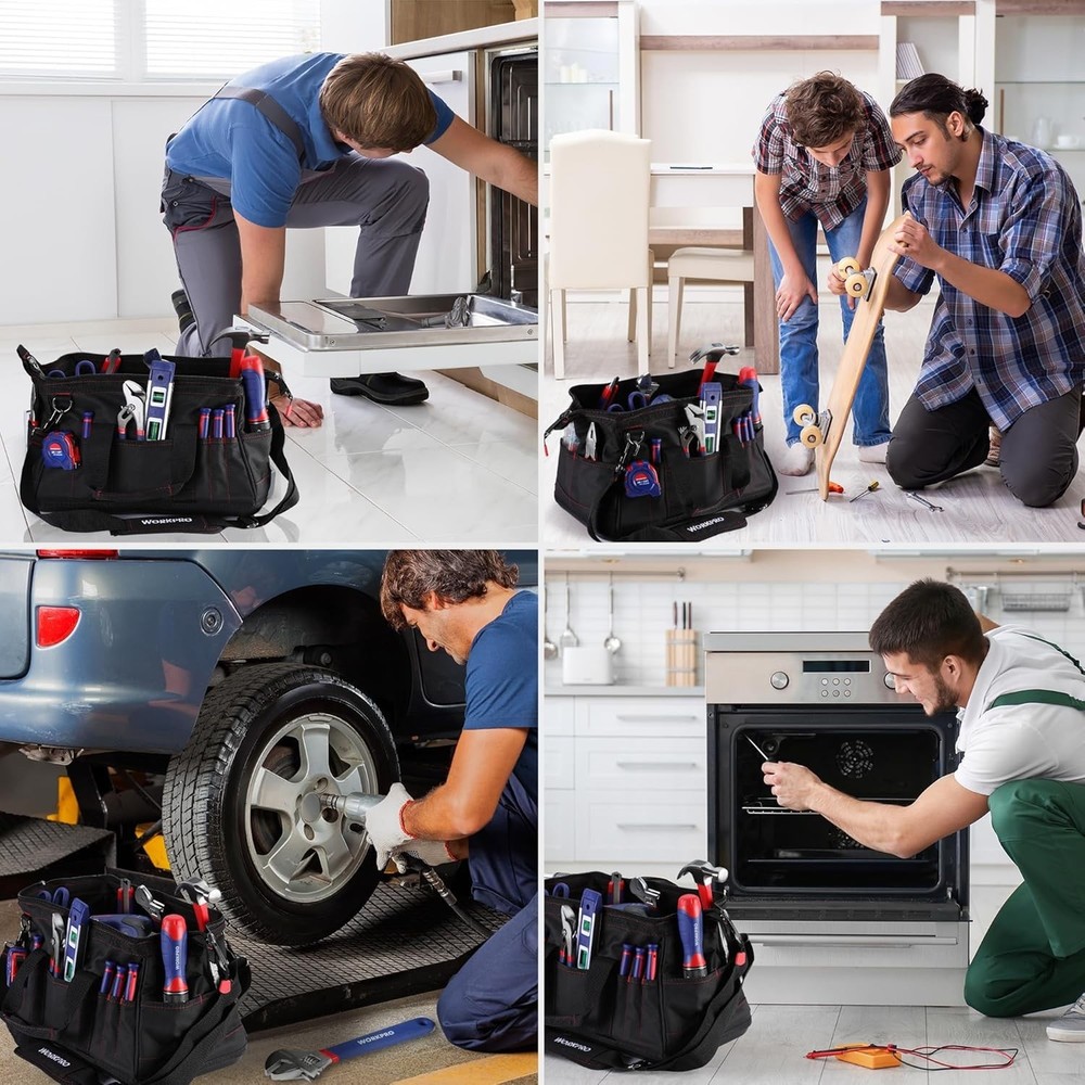 Professional 16" Tool Carrier with Adjustable Strap