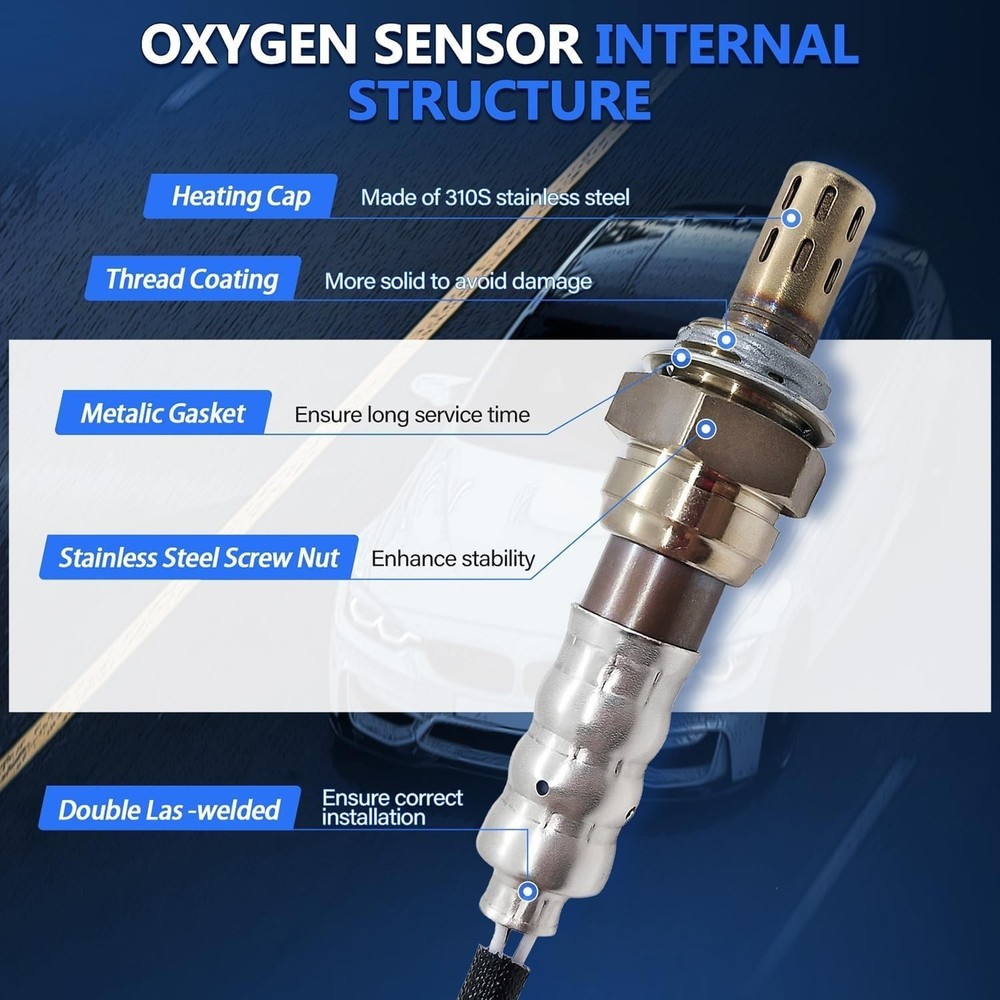 234-4668×2 2Pcs Upstream O2 Oxygen Sensor for 2003-2015 Chevy Silverado Sub