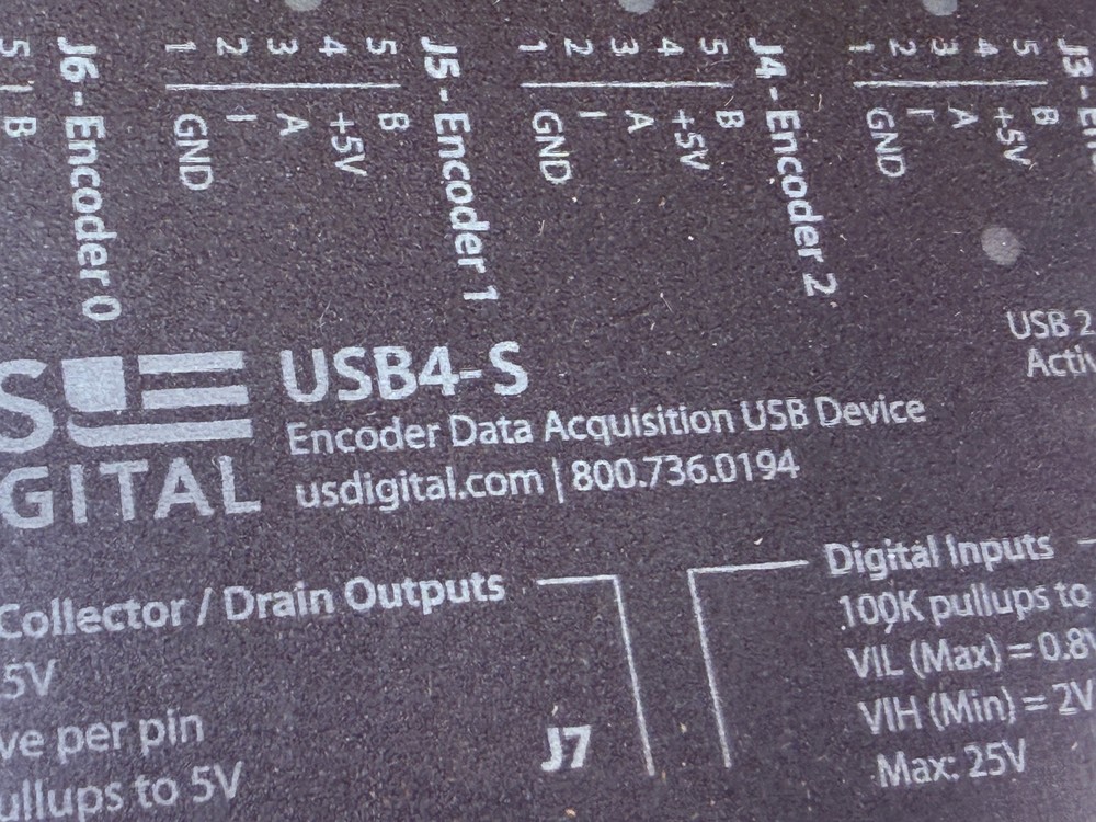 US Digital USB4-S Encoder Data Acquisition Device with Power & USB Cable