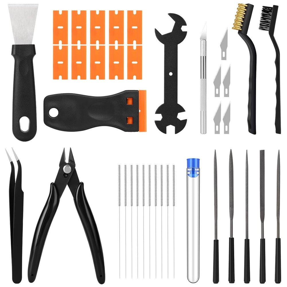 38PCS 3D Printer Tools, 3D Printer Tool Kit with Nozzle Cleaner, Scraper, Files,