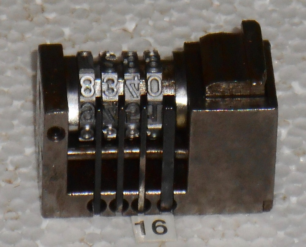 WMA Reverse Letterpress Numbering machine | 16
