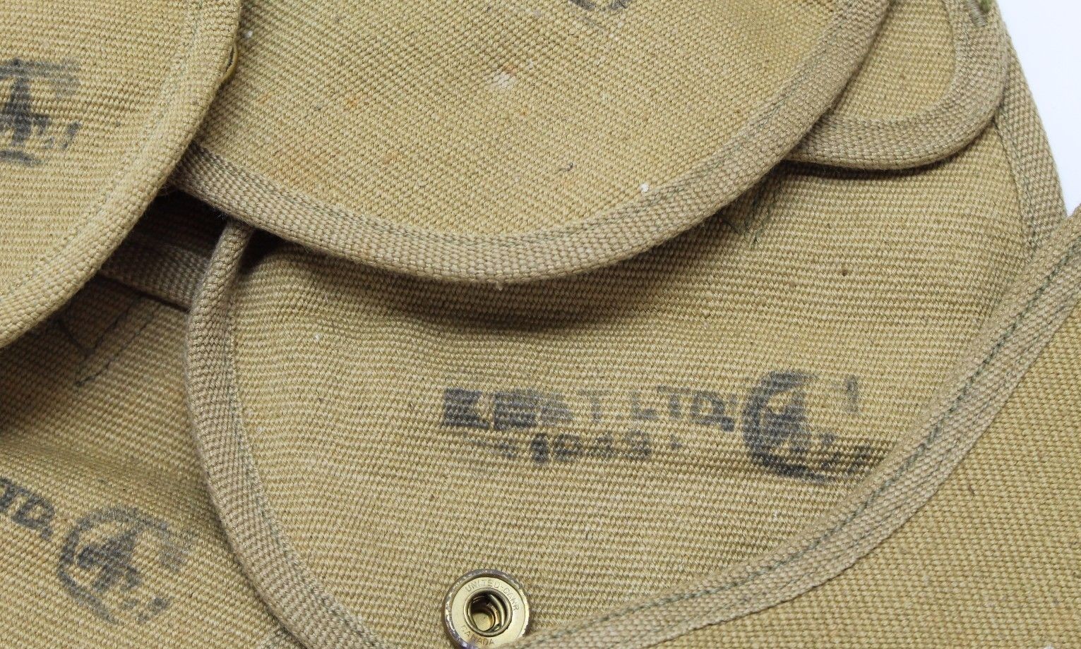 1943 British 455 Webley holster tan canvas fits US 45 clear markings each E9336