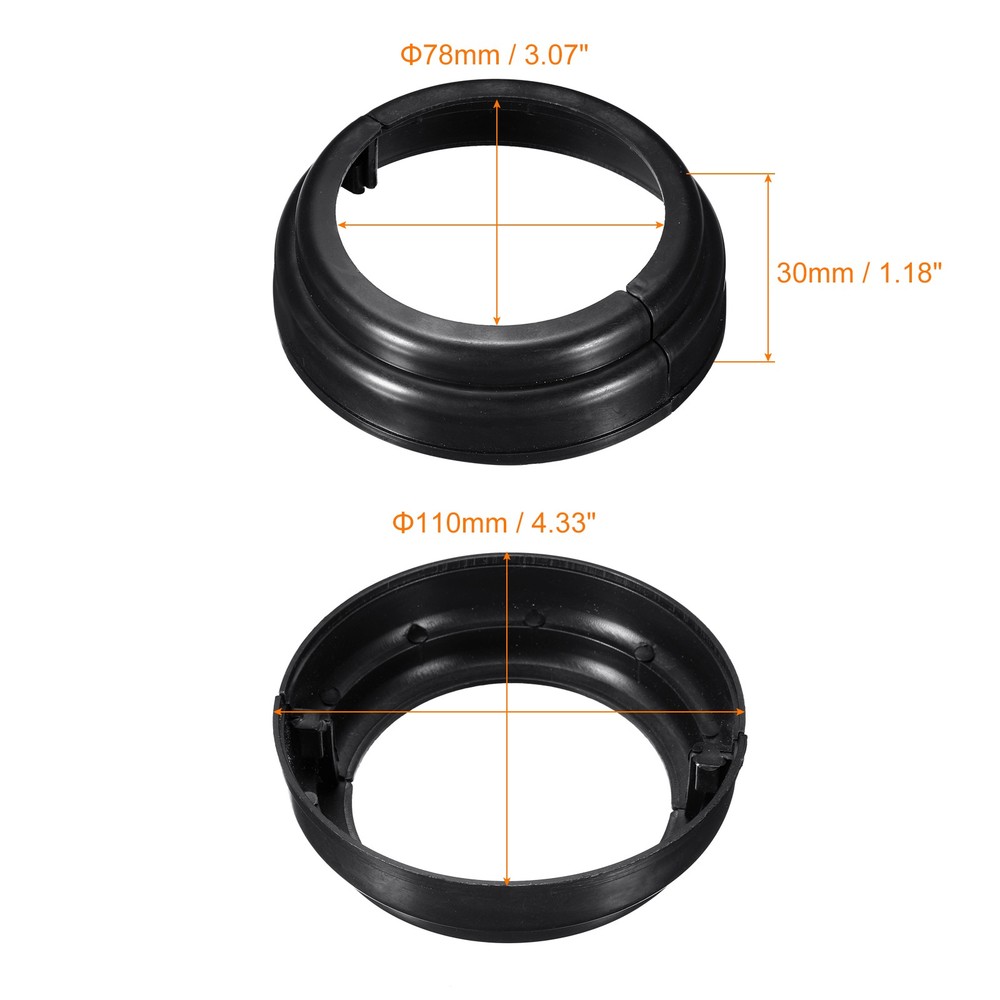 78mm Post Skirt Post Base Cover Craft Split Style , 4Pcs