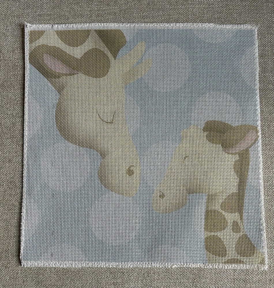 Needlepoint, 13-mesh, Giraffes. Reduced!