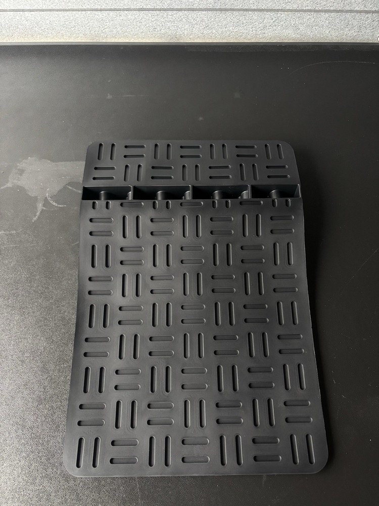 Silicone Rectangle Grill Mat Black Dishwasher Safe Compatible with Blackstone ￼