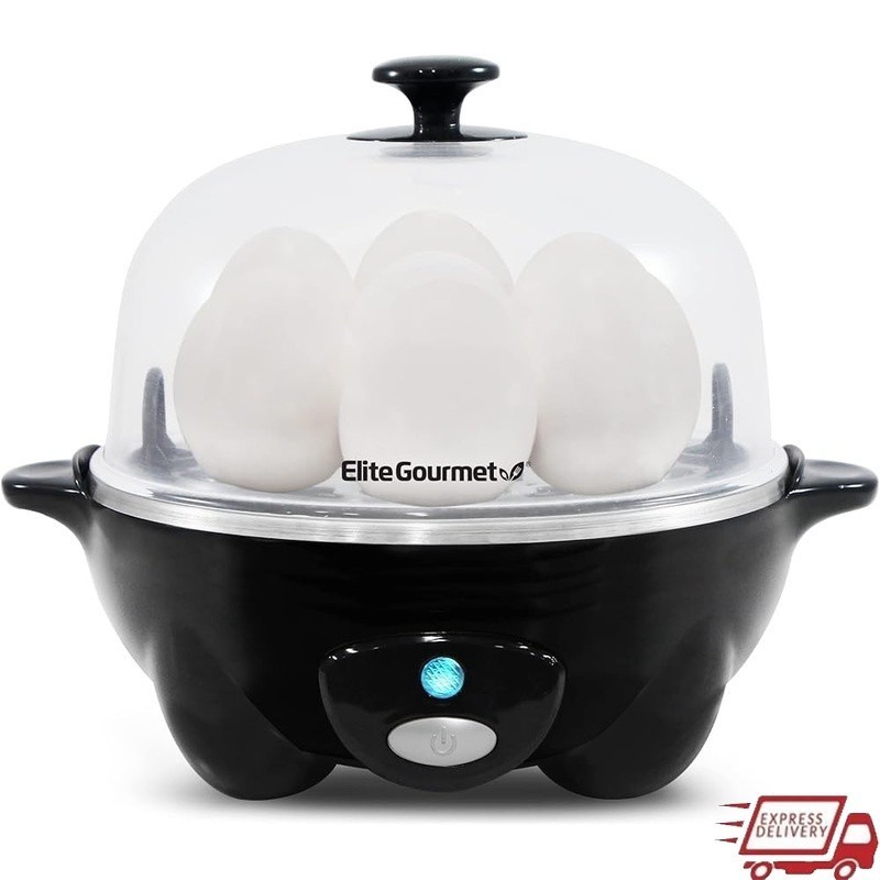 Egg Cooker Rapid Boil 7 Egg Capacity Easy Peel Auto Shut Off Multi Function New
