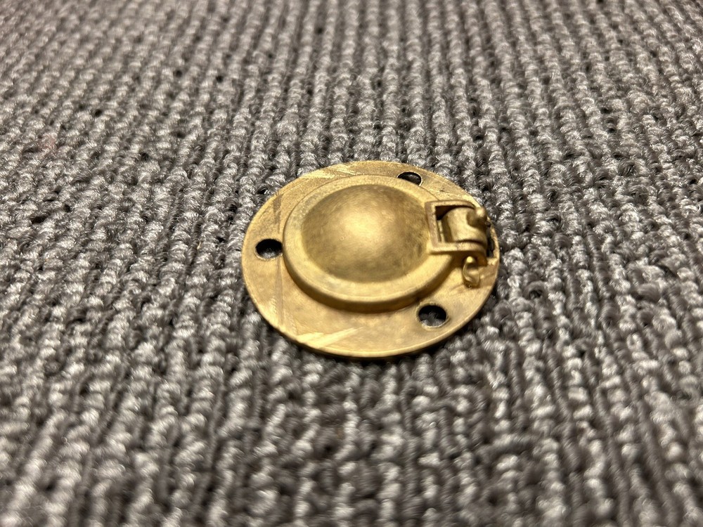 Hatch Handle Round Polished Brass 40mm