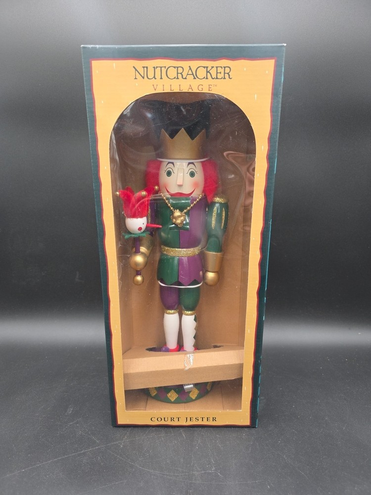 Nutcracker Village Court Jester New In Box.
