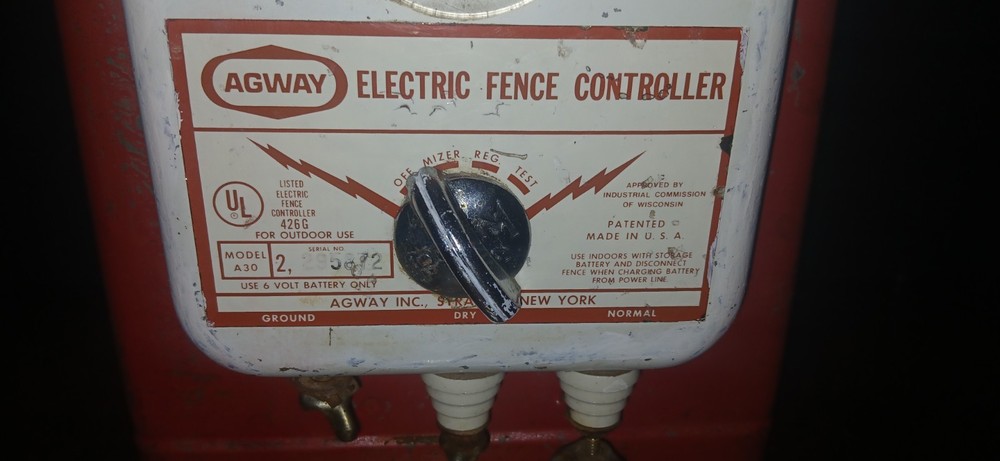 Agway Electric Fence Controller Model A30 Tested Working