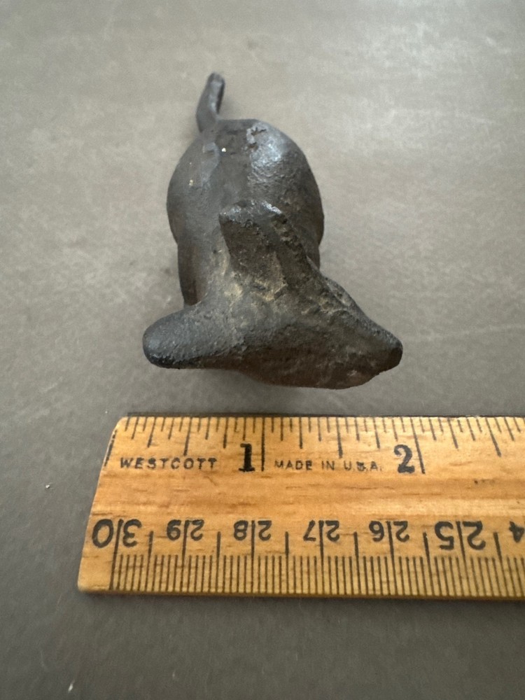 SMALL CAST IRON MOUSE RAT FIGURINE