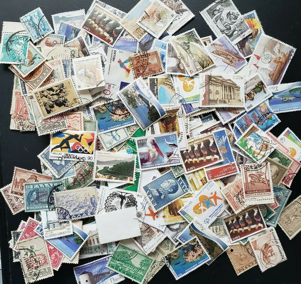 GREECE. STAMP PACKET LOTS. 100 DIFFERENT BUY MORE SAVE MORE