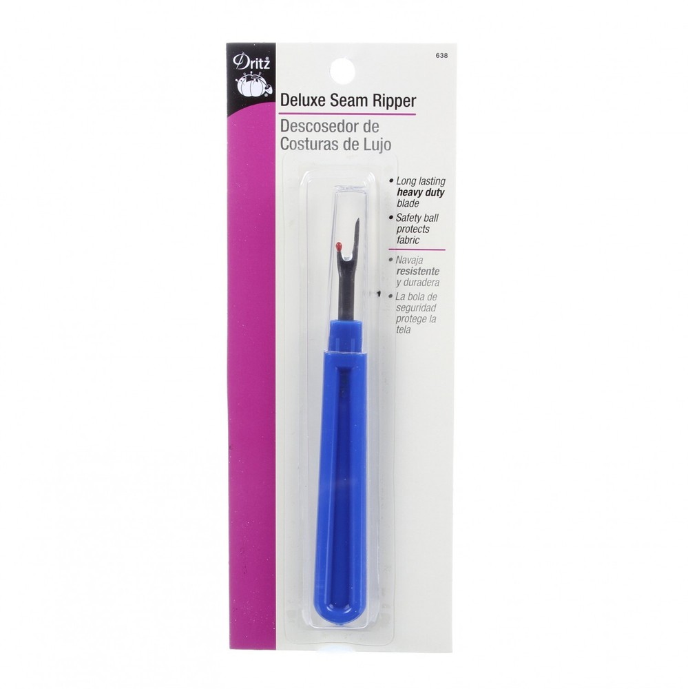 Coats & Clark Cotton Machine Quilting Thread 3 Spool Bundle + Seam Ripper ~BLACK
