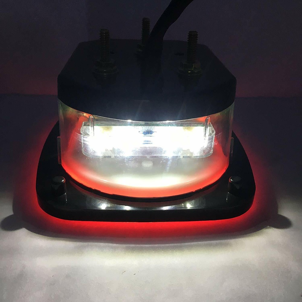 2 Pack Universal Square 12V Combination 38 LED Signal Tail Light DOT trailer