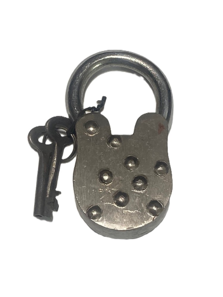 U.S. Mint Iron Padlock With 2 Skeleton Key Heavy Duty