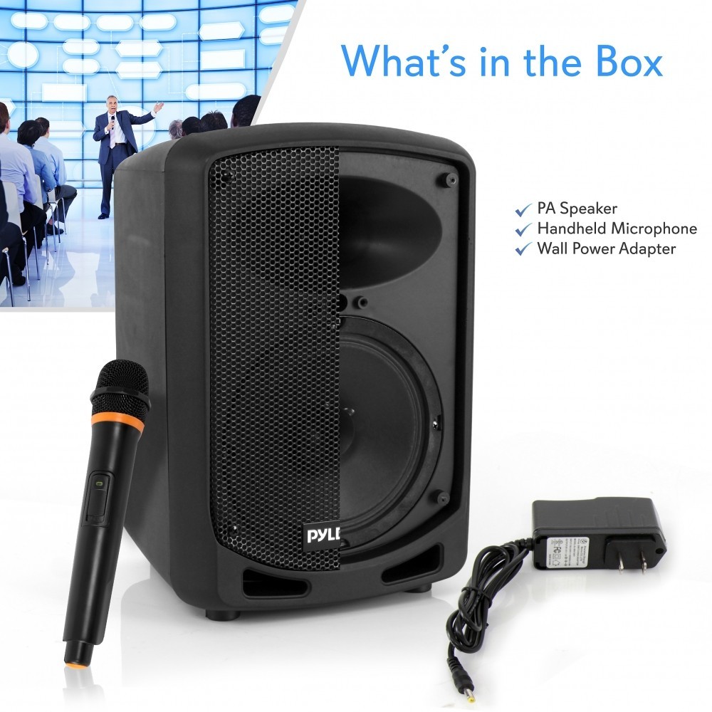 Pyle Compact & Portable Bluetooth PA Speaker - Karaoke Sound System