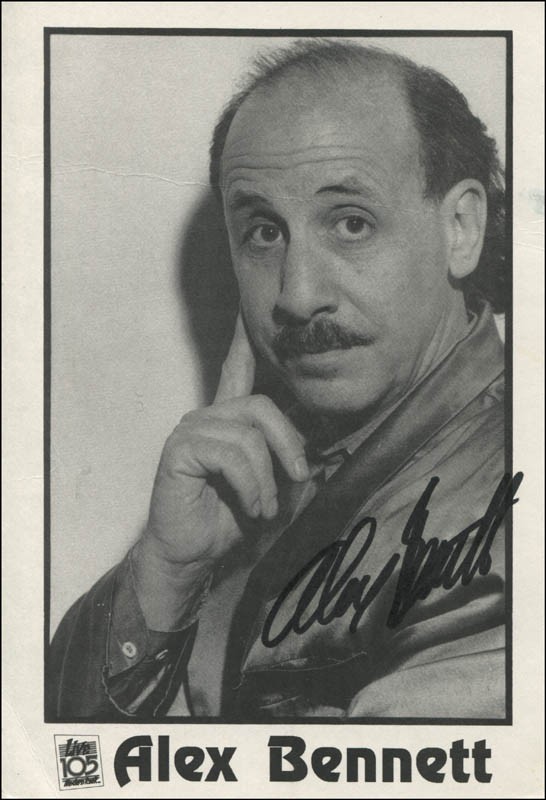 ALEX BENNETT - PHOTOGRAPH SIGNED