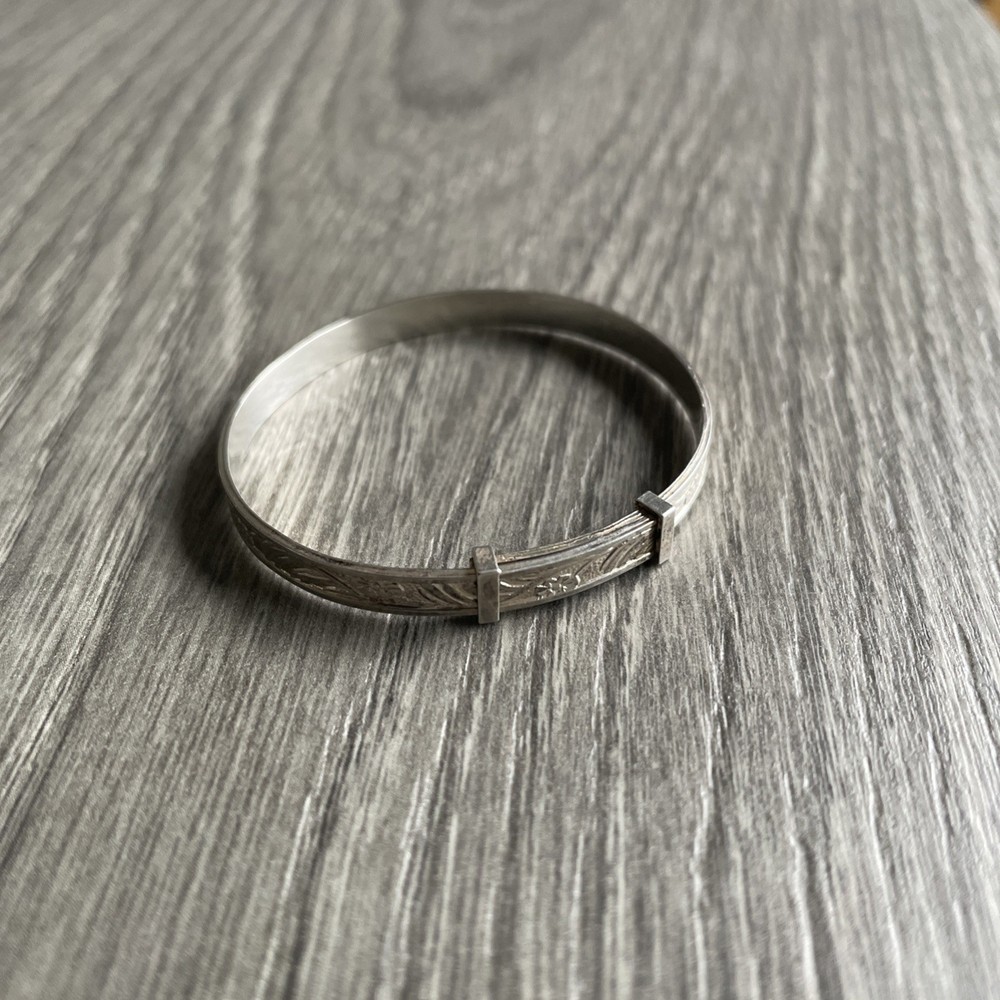 925 Silver Expanding Childs/Babies Bangle 5cm maximum