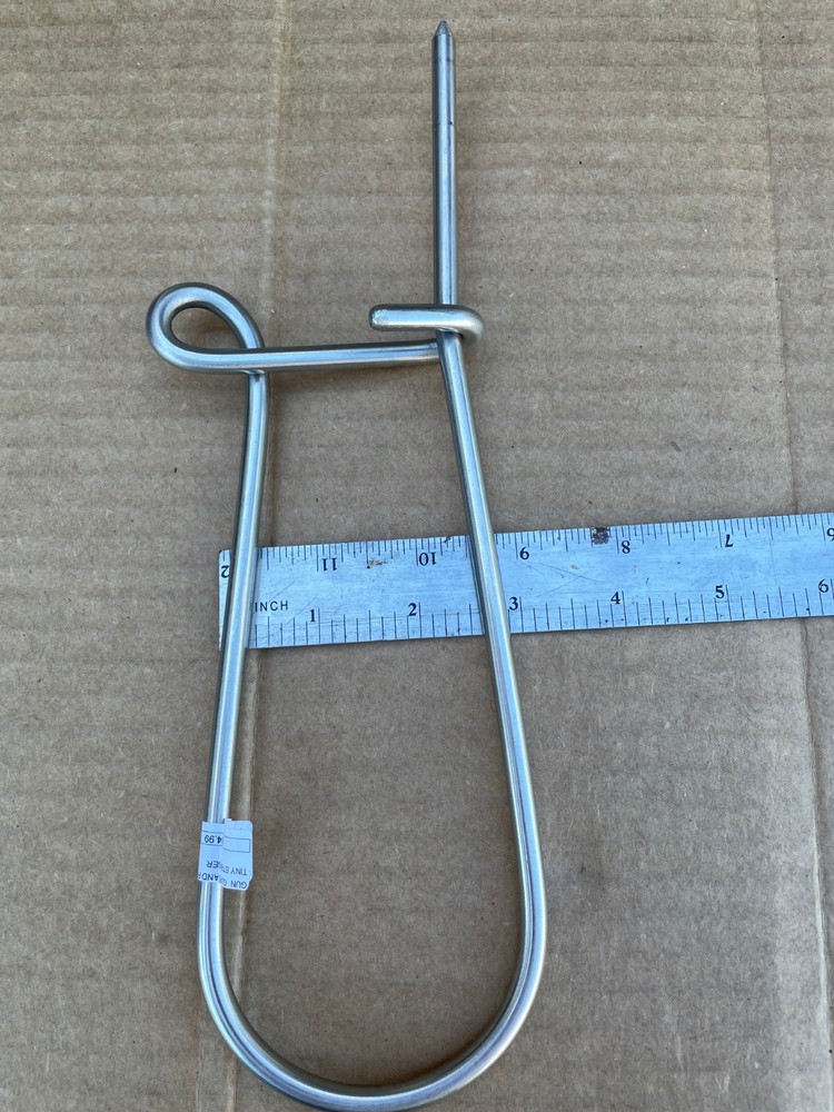 small fish stringer spearfishing stainless w/clip loop