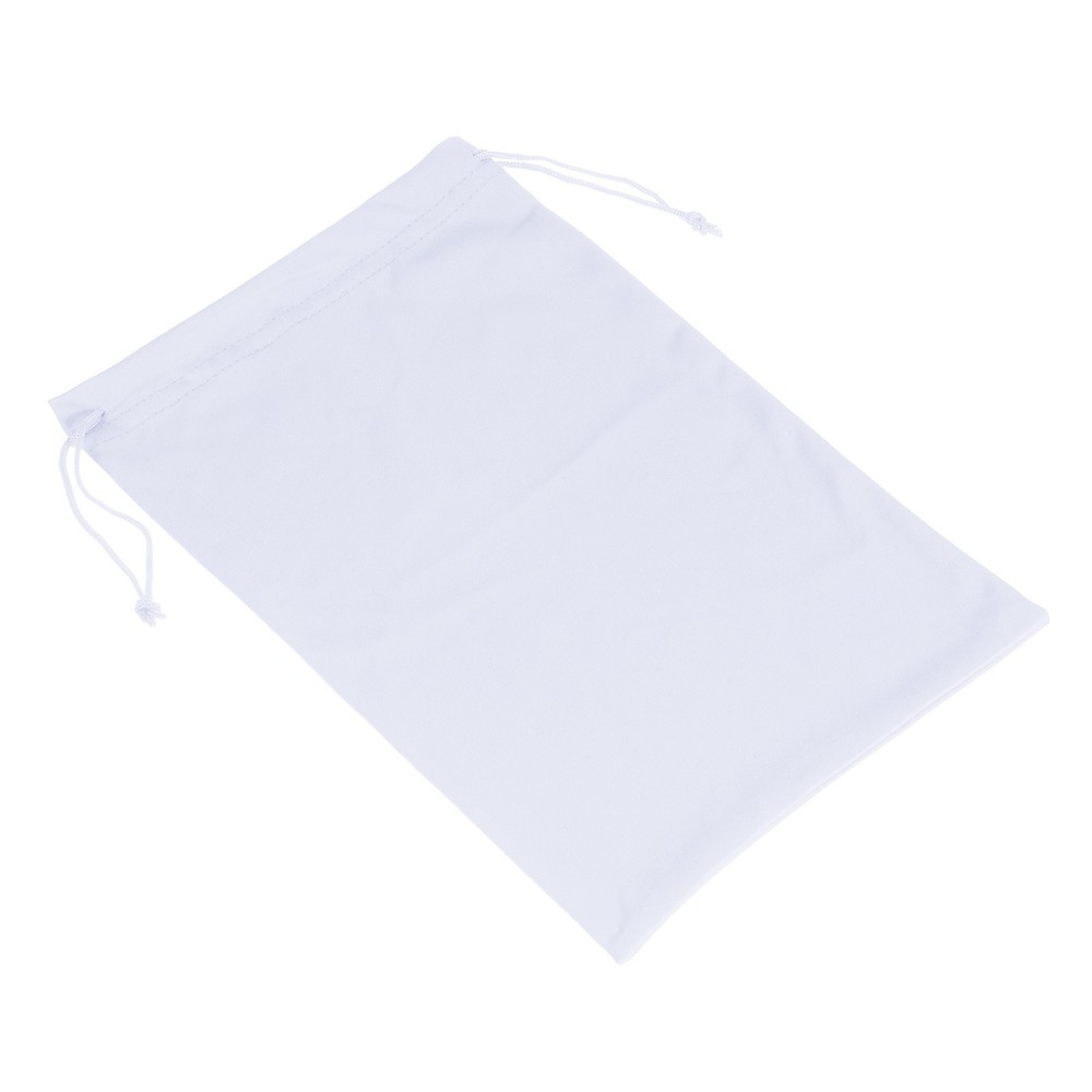 Ski Goggle Bag Microfiber Snow Goggles Case Drawstring Pouch White