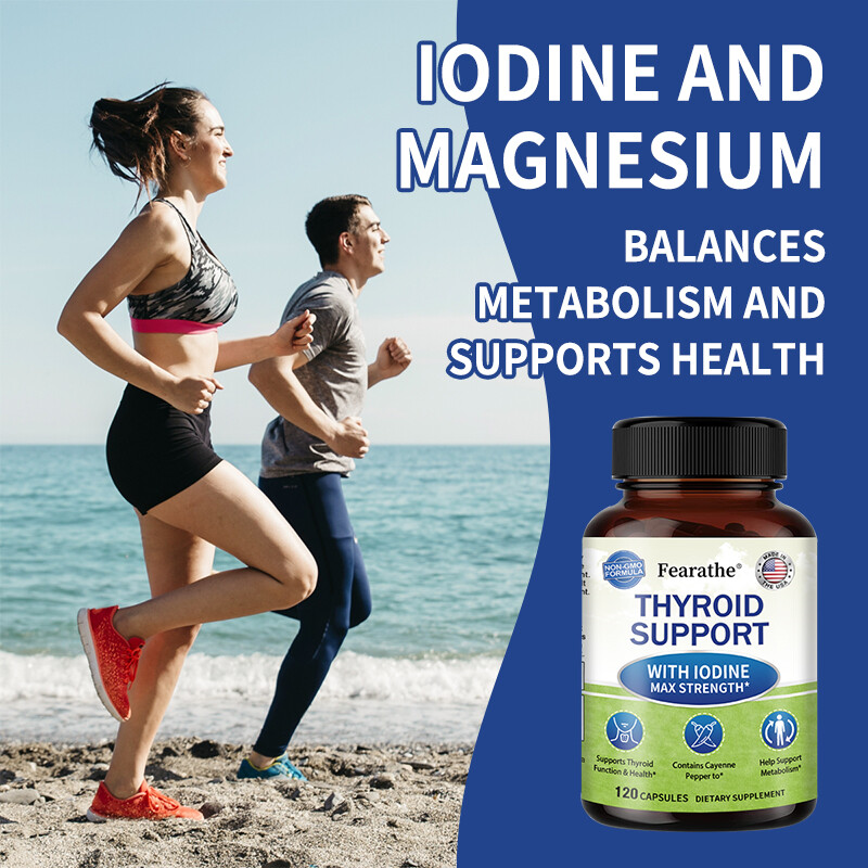 Thyroid Support with Iodine Supplement - Supports Thyroid Function - New Arrival