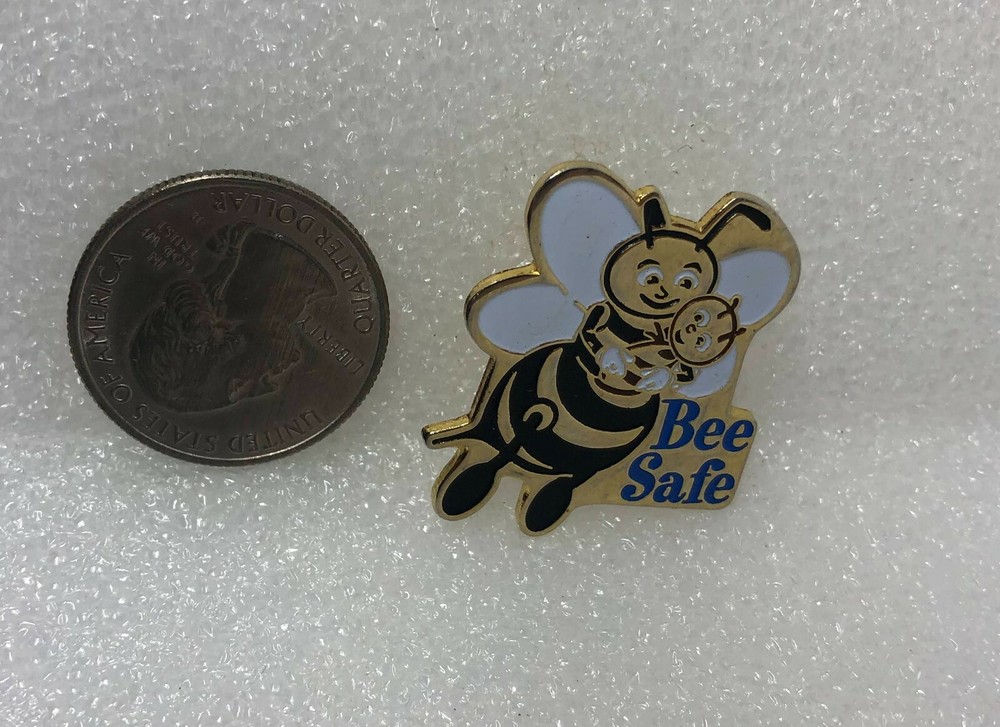 Bee Safe Pin