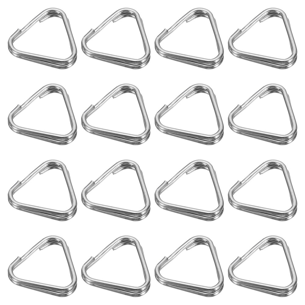 Camera Strap Lug Ring, 16 Pack Metal Triangle Split Ring Hook Adapter Universal