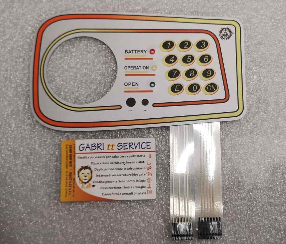 Domus REPLACEMENT ELECTRONIC KEYBOARD BOARD DL ML SAFES MOBILE WALL SUPPORT