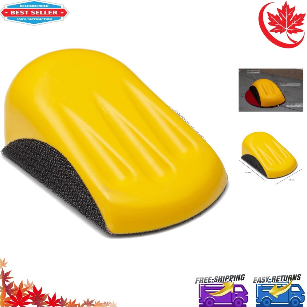 Handheld Sanding Block with Hook & Loop Grip - Ideal for Woodworking & Paintwork