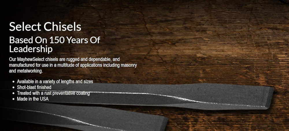 Tools 90002 Cold Chisel Set, 5-Piece, Shot Blast Finish