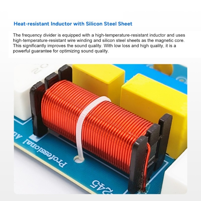 WEAH-245 Studio 2 Way Crossover With Metalized Polypropylene Capacitors Design