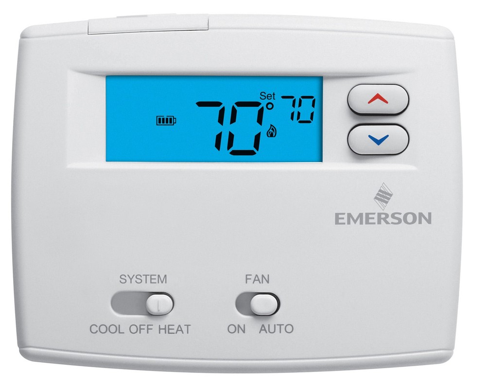 White-Rodgers 1F86-0244 Non Programmable Digital Thermostat - White