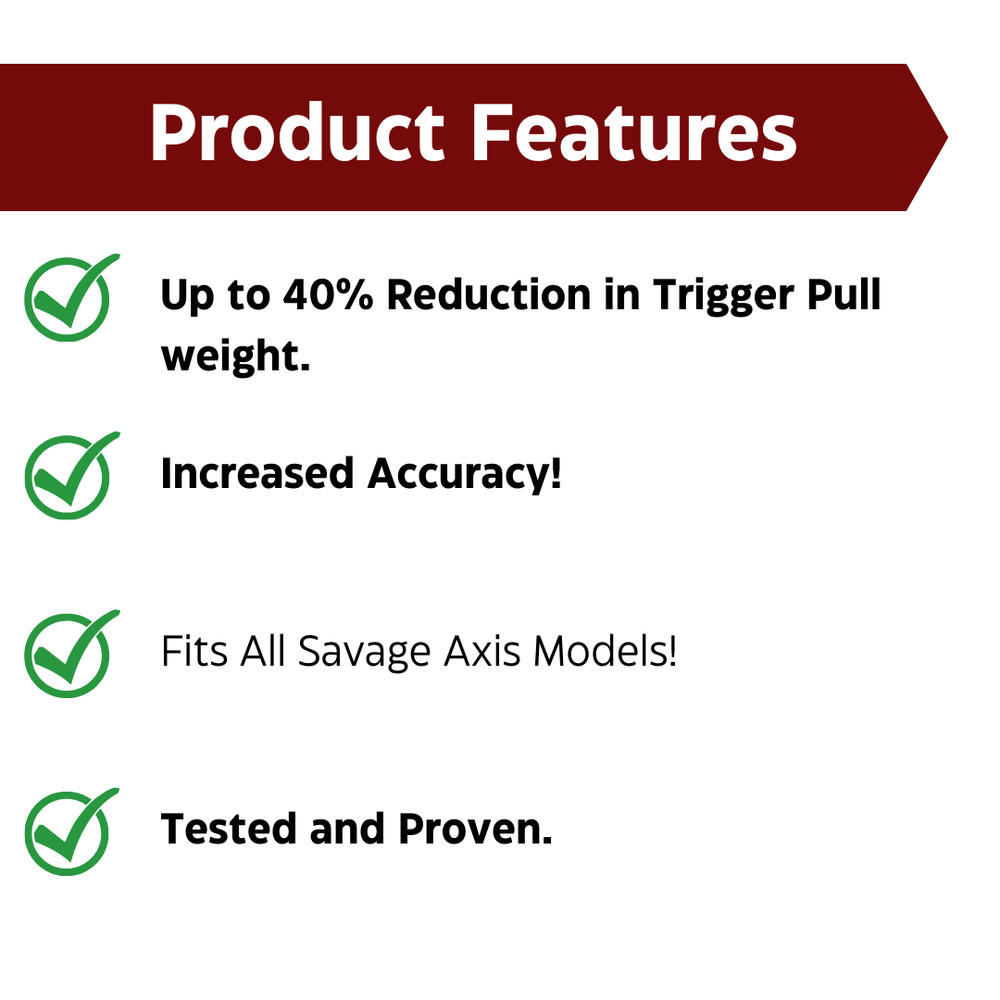 Savage Axis Trigger Spring Kit / Job Reduced Pull
