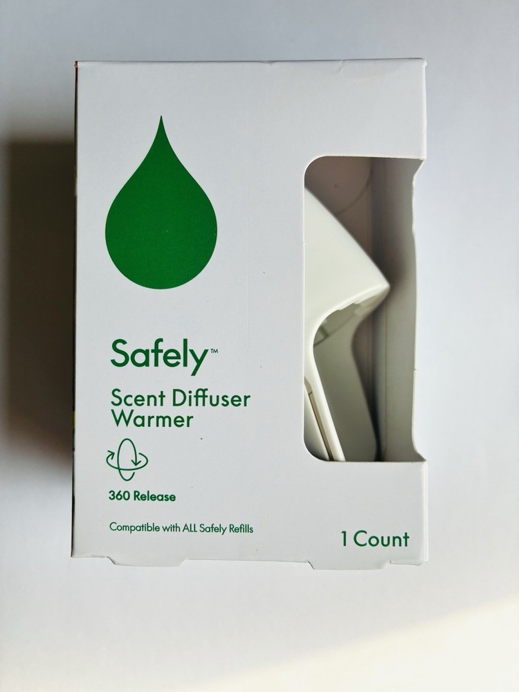 Safely Scent Diffuser Warmer 360 Release Wall Plug-In White Compatible Refills