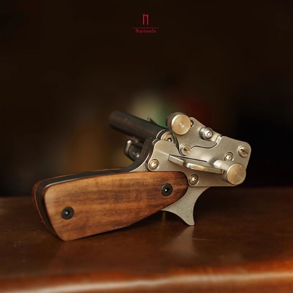 Manual Leather Strip Cutter Roller Type 10-60MM Adjustable Leathercraft Cutting