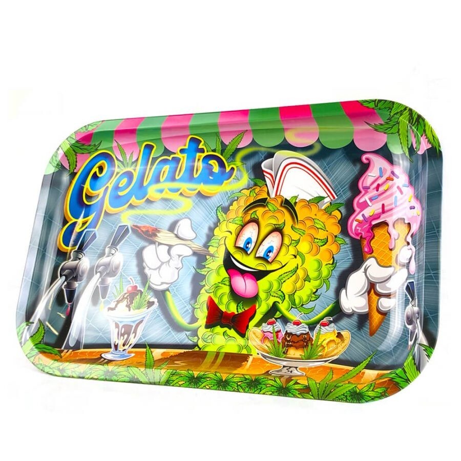 METAL TRAY - ICE CREAM - MEDIUM 27x17x2cm