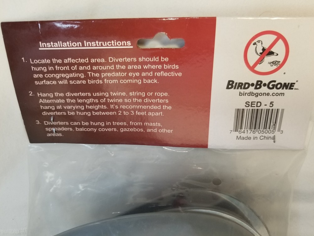 Bird-B-Gone “Bird Diverter” 5 pack
