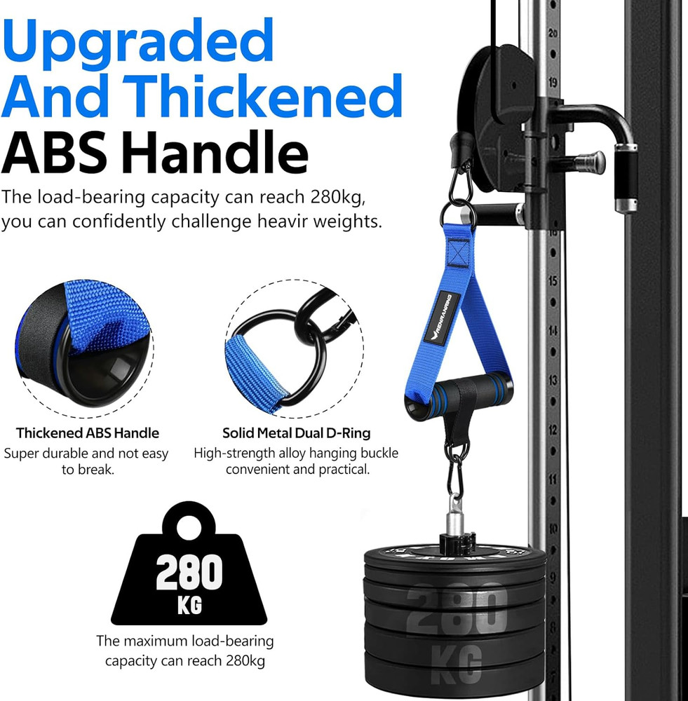 Gym Exercise Handles, Replacement Handle Attachments for Cable Machi