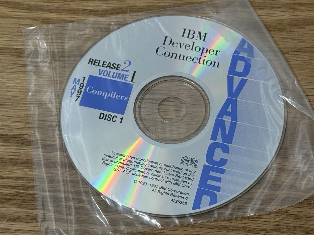IBM Developer Connection NEW CD ADVANCED Release 2 1997 Toolkits Software