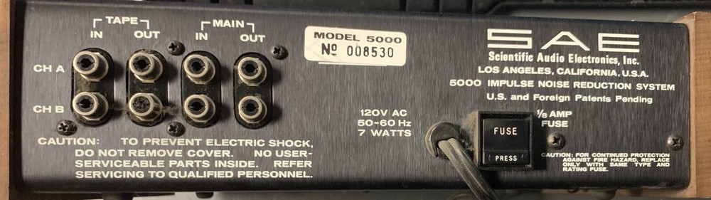 SAE Impulse Noise Reduction System (Model: 5000) Tested By Professional Tech