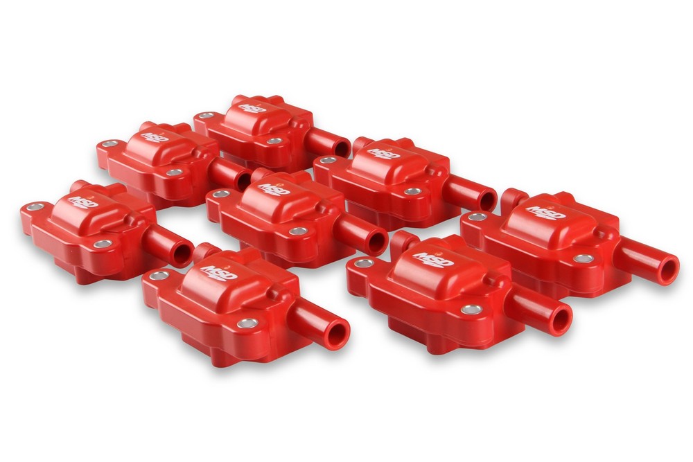 MSD 82658 Ignition Coils Blaster LS Series Red, 8-Pack LS2/LS3/LS4/LS7/LS9