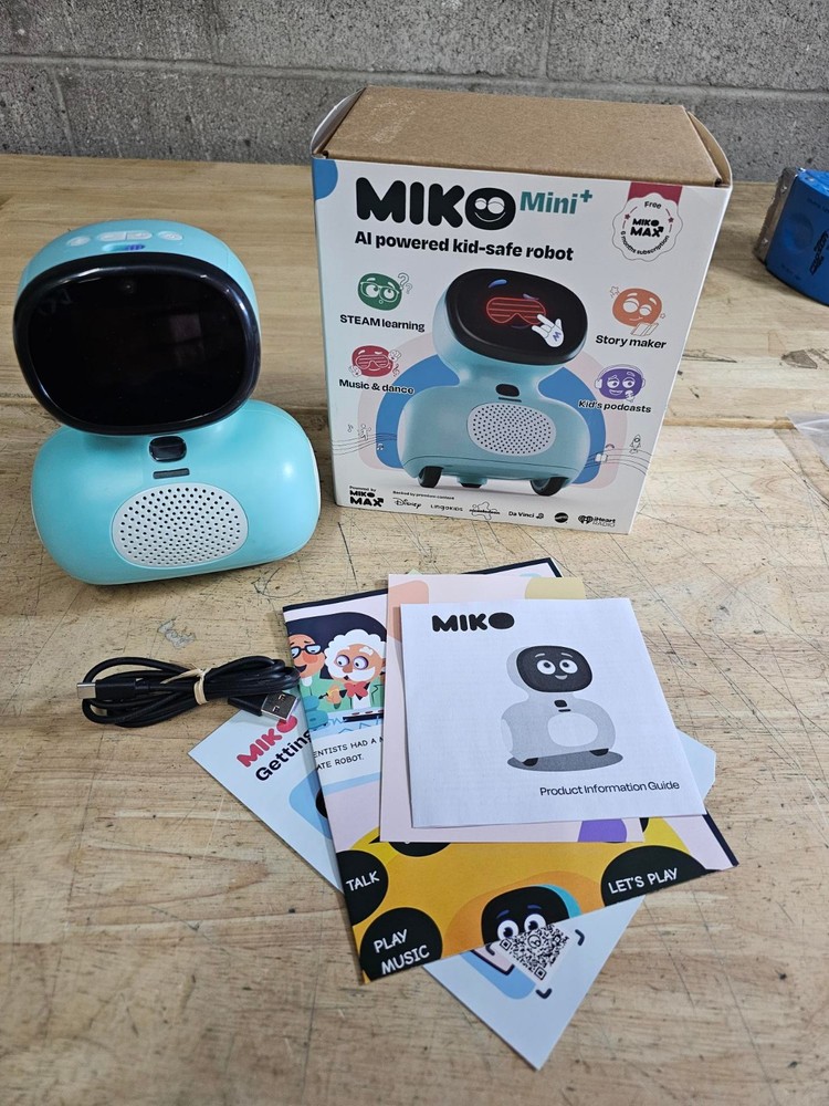 OPEN BOX - Miko Mini+ AI Kid-Safe Interactive Learning Robot - Blue