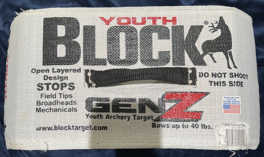 Block Genz Youth Archery Target. (Used)