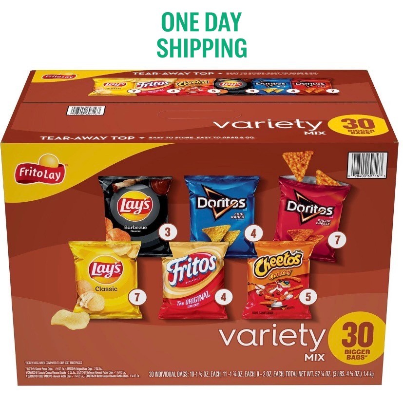 Frito-Lay Big Grab Variety Mix 30 Pack Chips