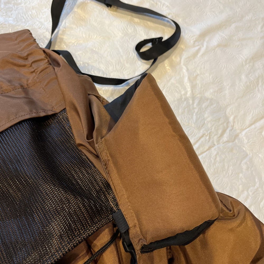 Camp Trails External Frame Hiking Backpack Size M Adjustable Black and Tan