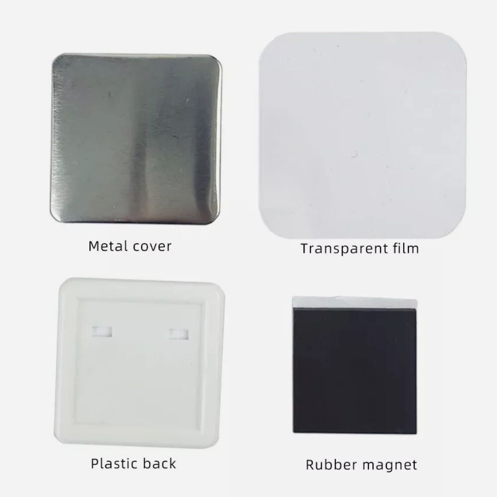 800pcs Materials for 2Inch 50*50mm Square Fridge Magnet Making Machine
