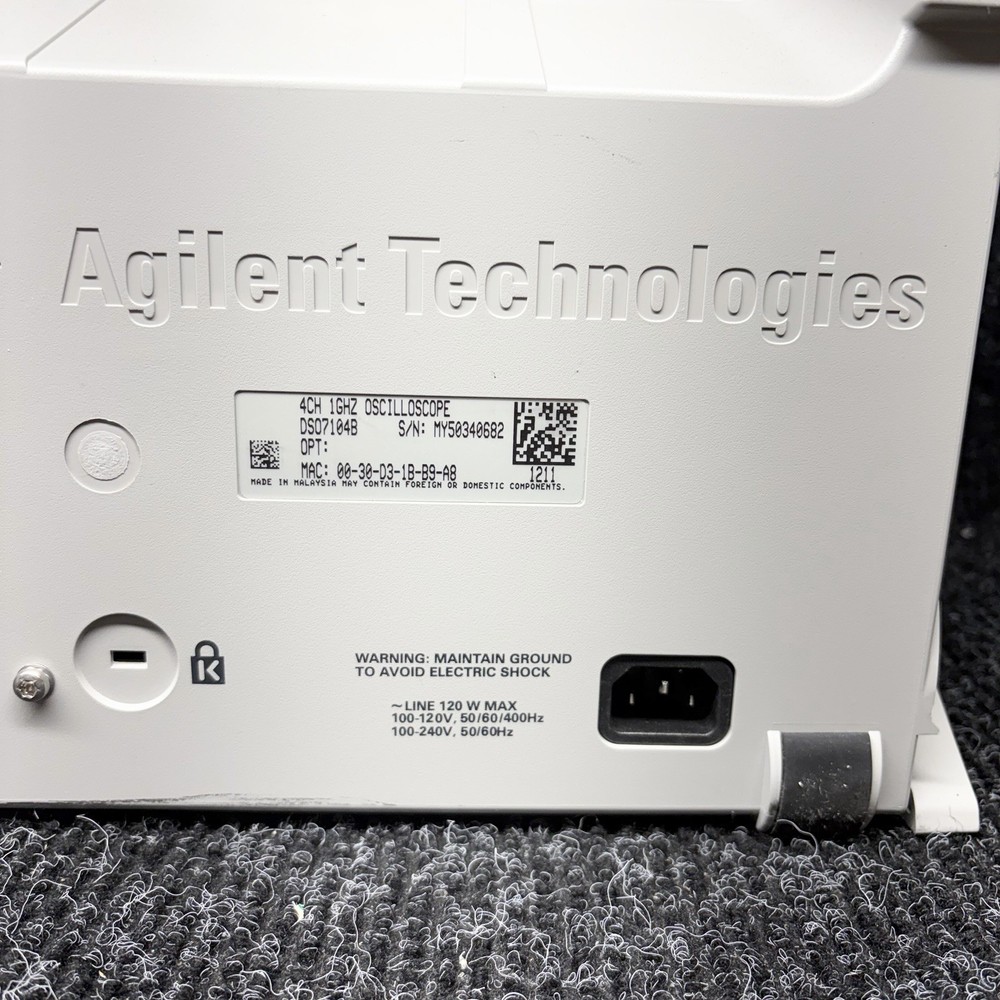Agilent DSO7104B Digital Storage Oscilloscope Tested For Power