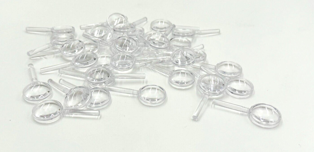 35 Mini Plastic Handheld Magnifying Glasses Portable Reading Mega Gross Mini