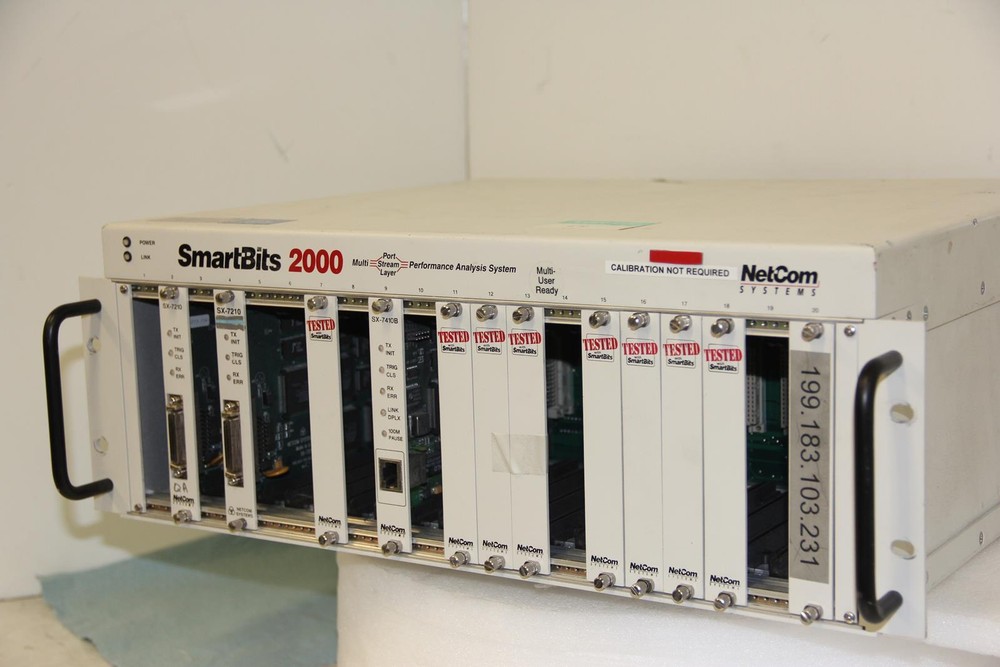 SMARTBITS SMB-2000 Performance Analysis Main Frame with SX-7210 (2) SX-7410B